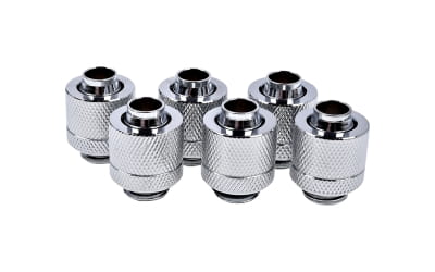 ANS Alphacool Eiszapfen 13/10mm Anschraubtülle G1/4 - Chrome Sixpack