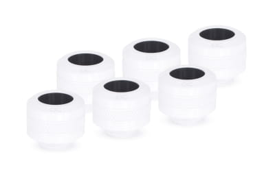 ANS Alphacool Eiszapfen PRO 13mm HardTube Fitting G1/4 - White Sixpack